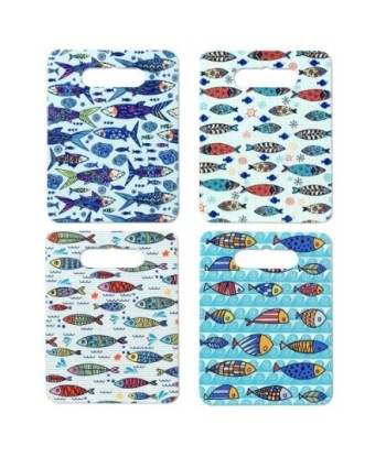 By SIGRIS Tabla Para Cortar De Peces Incluye 4 Unidades Cocina Salvamanteles Colección Varios Signes Grimalt Decor
