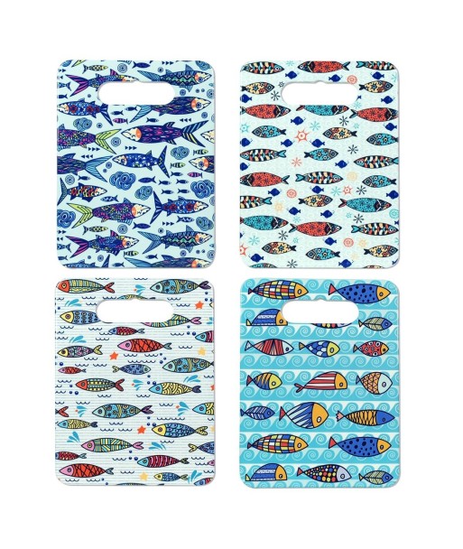 By SIGRIS Tabla Para Cortar De Peces Incluye 4 Unidades Cocina Salvamanteles Colección Varios Signes Grimalt Decor