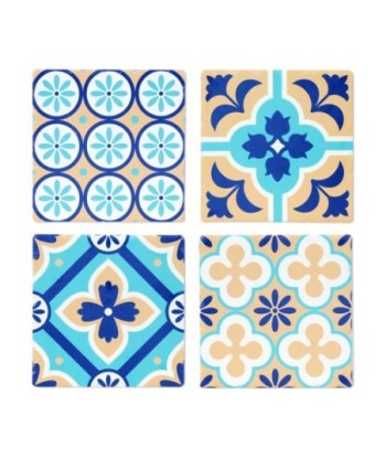 By SIGRIS Salvamantel Impermeable Diversos Diseños Incluye 4 Unidades Cocina Salvamanteles Colección Vintage