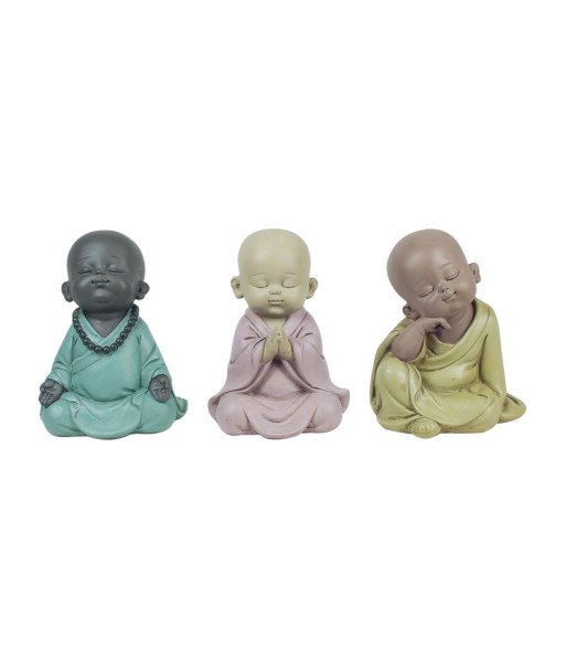 By SIGRIS Tierno Buda 3 Diferentes  Incluye 3 Unidades Figuras Budas Colección Oriental Signes Grimalt Decor And