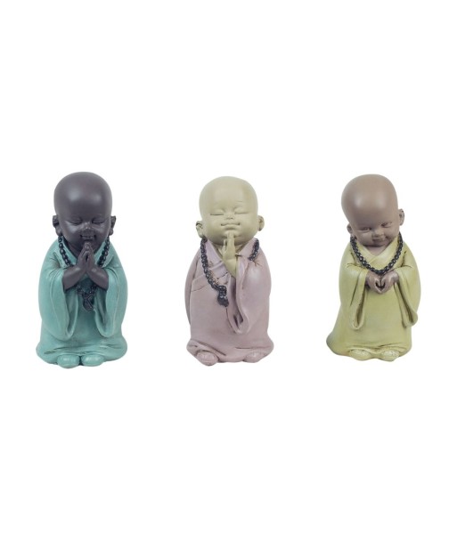 By SIGRIS Monjes 3 Diferentes  Incluye 3 Unidades Figuras Budas Colección Oriental Signes Grimalt Decor And Go