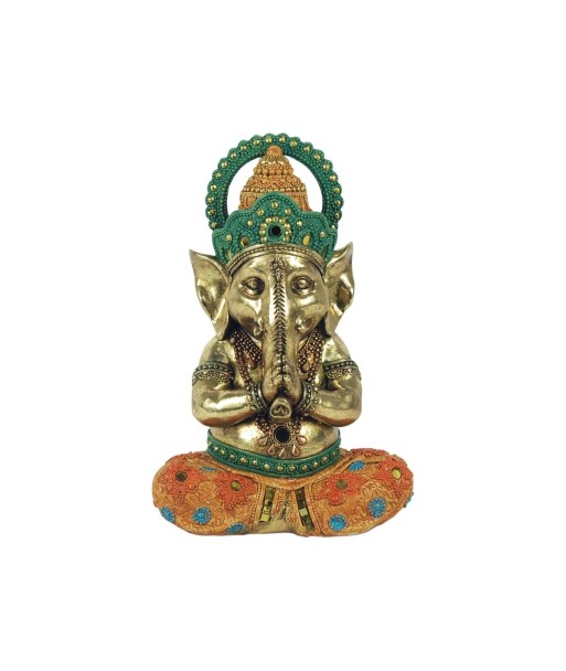 Signes Grimalt By Sigris - Figuras Decorativas | Figura Bronce Dios Ganesha Yoga Meditando - 22 x 10 x 15  cm