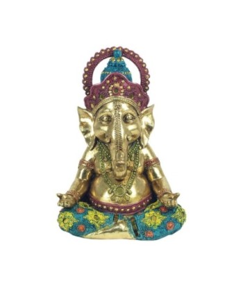 Signes Grimalt By Sigris - Figuras Decorativas | Figura Bronce Dios Ganesha Yoga - 22 x 10 x 15  cm | Color: Dorado