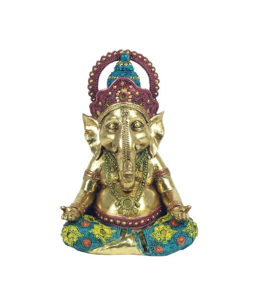 Signes Grimalt By Sigris - Figuras Decorativas | Figura Bronce Dios Ganesha Yoga - 22 x 10 x 15  cm | Color: Dorado