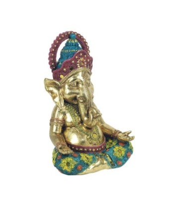 Signes Grimalt By Sigris - Figuras Decorativas | Figura Bronce Dios Ganesha Yoga - 22 x 10 x 15  cm | Color: Dorado