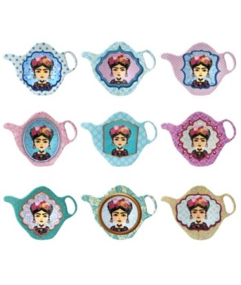 By SIGRIS Soporte Bolsitas De Te Frida Incluye 9 Unidades Cocina Cajas Y Bandejas Colección India Signes Grimalt