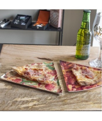 By SIGRIS Plato Corte De Pizza 3 Diferentes  Incluye 3 Unidades Cocina Cajas Y Bandejas Colección Varios  Decor