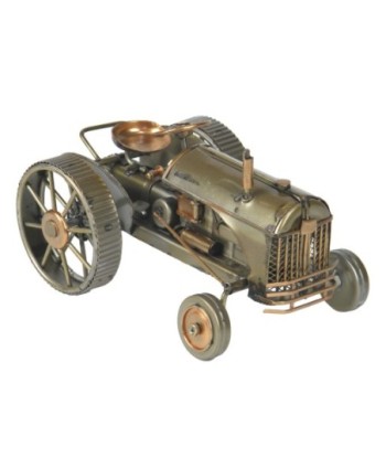 Tractor Vintage de Metal 10 cm - Modelo de Colección Ideal como Regalo para Amantes de Vehículos Terrestres