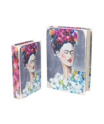 By SIGRIS Cajas Para Libros De Frida Incluye 2 Unidades Decoración Cajas Libro Colección Romántico Signes Grimalt
