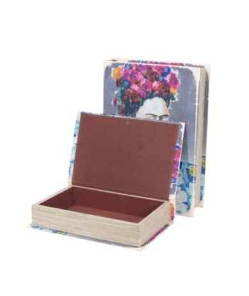 By SIGRIS Cajas Para Libros De Frida Incluye 2 Unidades Decoración Cajas Libro Colección Romántico Signes Grimalt