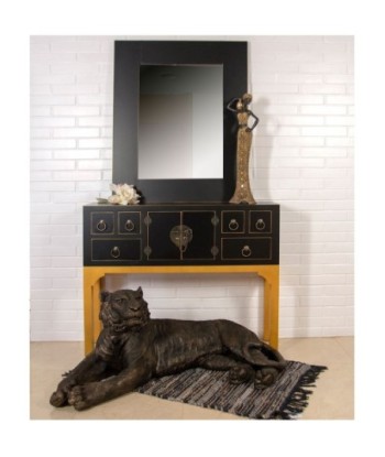 Signes Grimalt By Sigris - Espejo Pared | Espejo Rectangular Negro - Medidas: 90 x 3 x 70 cm
