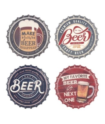 By SIGRIS Posavasos 10,8Cm.Tapon Incluye 4 Unidades Cocina Posavasos Colección Vino Y Cerveza Signes Grimalt Decor