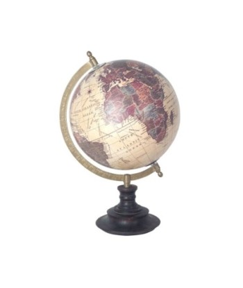 By SIGRIS Globo Mundo MARRÓN de Metal 34*20*22cm