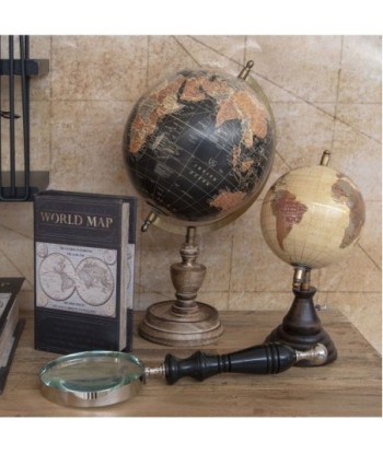 Signes Grimalt By Sigris Globo mundo negro con pie Globo Mundo