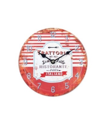 By SIGRIS Reloj Pared 20Cm  Diseño Trattoria Adorno Pared Relojes Colección Vintage Signes Grimalt Decor And Go