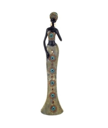 Signes Grimalt By Sigris - Figuras Decorativas | Figura Color Dorado Alargada Africana - 64x13x15 cm