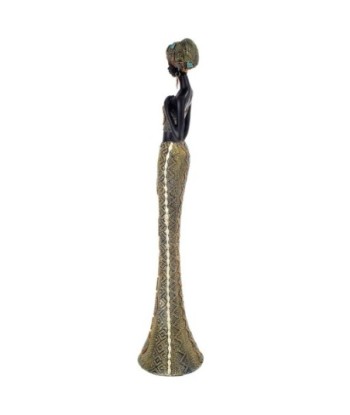 Signes Grimalt By Sigris - Figuras Decorativas | Figura Color Dorado Alargada Africana - 64x13x15 cm