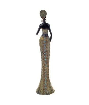 Signes Grimalt By Sigris - Figuras Decorativas | Figura Color Dorado Alargada Africana - 64x13x15 cm
