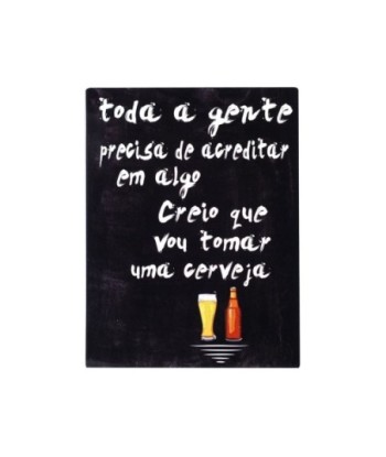By SIGRIS Placa Pared 25X33Cm Adorno Pared Placas Metal Colección Vino Y Cerveza Signes Grimalt Decor And Go