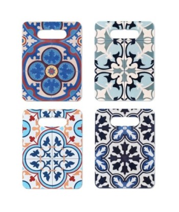 By SIGRIS Tabla Para Cortar Rectangular Incluye 4 Unidades Cocina Salvamanteles Colección Vintage Signes Grimalt
