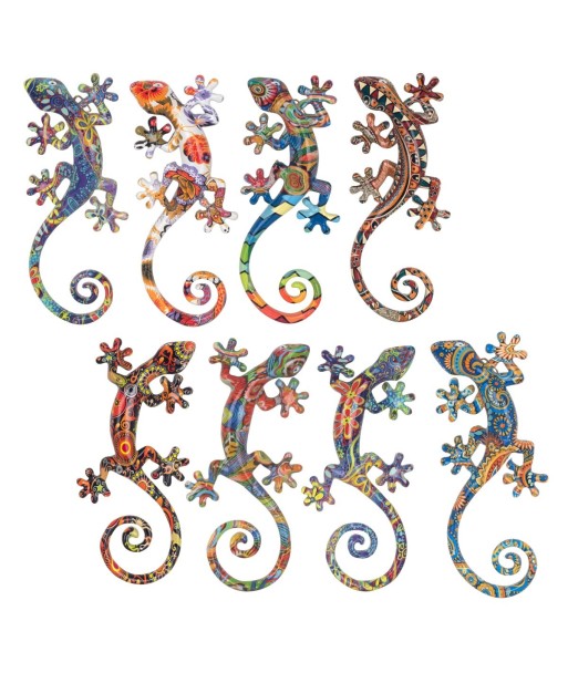 By SIGRIS Lagartos Geckos Estampados Medianos Incluye 8 Unidades Figuras Animales Colección Varios Signes Grimalt