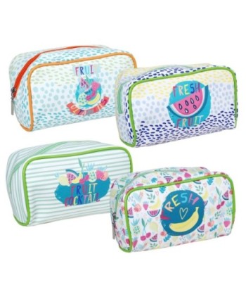 By SIGRIS Bolsa Cosméticos Incluye 4 Unidades Motivos Frutales  Regalo Complementos Colección Varios Signes Grimalt