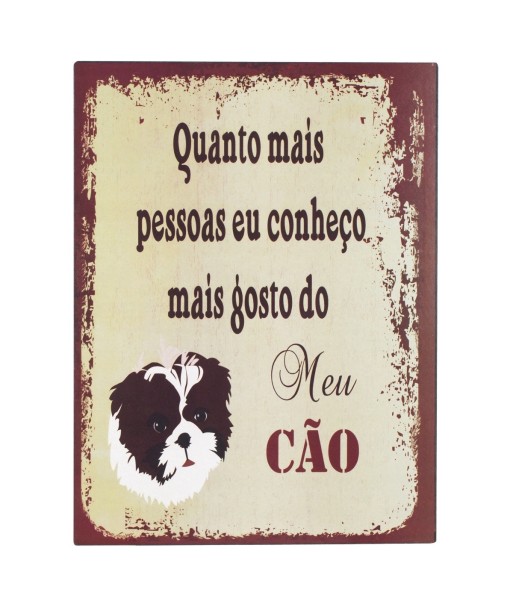 ORIGEN Home Decor Placa Pared Gato Placas Metal | Placa de Metal Multicolor Rectangular - 33x25x1cm