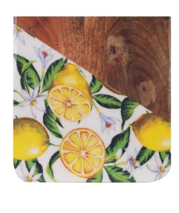 By Sigris - Tabla de Madera para Cocina | Tabla de Cortar Rectangular, Diseño: Limones  Decor And Go