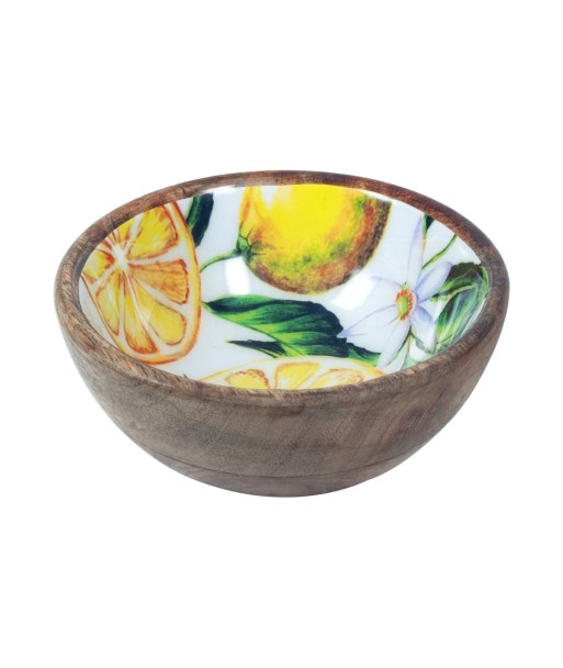 Signes Grimalt By Sigris - Plato Hondo Madera | Cuenco de Madera - Diseño Limones, Diámetro: 15 cm Signes Grimalt