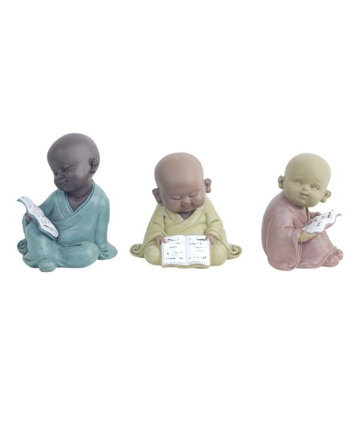 By SIGRIS Figuras De Buda Estudiando Incluye 3 Unidades Figuras Budas Colección Oriental Signes Grimalt Decor