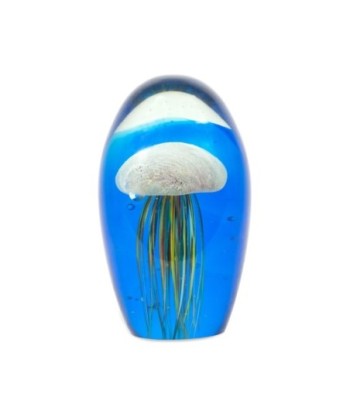 ORIGEN Home Decor - Pisapapel medusa  Regalo | Pisapapeles Azul - 14x8x8 cm