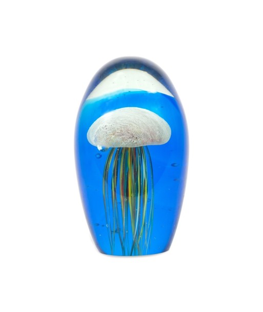 ORIGEN Home Decor - Pisapapel medusa  Regalo | Pisapapeles Azul - 14x8x8 cm