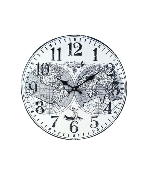 By SIGRIS Reloj Pared 40Cm. Adorno Pared Relojes Colección World Map Signes Grimalt Decor And Go
