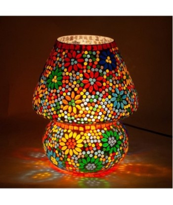 Signes Grimalt by Sigris - Lámpara Árabe de Mesa | Lámpara Marroqui |Forma  Seta 31x23x23cm | Color: Multicolor