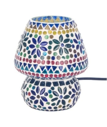 Signes Grimalt by Sigris - Lámpara Árabe de Mesa | Lámpara Marroqui |Forma  Seta 18x13x13cm | Color: Multicolor
