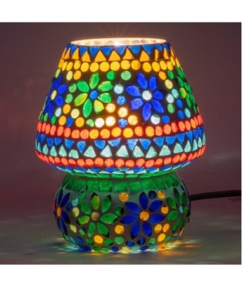 Signes Grimalt by Sigris - Lámpara Árabe de Mesa | Lámpara Marroqui |Forma  Seta 18x13x13cm | Color: Multicolor