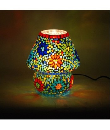 Signes Grimalt by Sigris - Lámpara Árabe de Mesa | Lámpara Marroqui |Forma  Seta 22x18x18cm | Color: Multicolor
