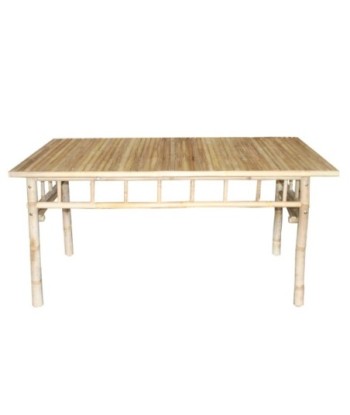 Mesa de Comedor 150x80cm, Mueble Auxiliar de Bambú para Comedor, Diseño Natural y Funcional, Ideal para Cualquier