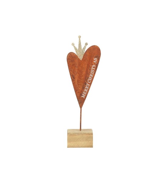 By SIGRIS Corazón Base Madera Pequeño  Figuras Navidad Colección Navidad Signes Grimalt Decor And Go