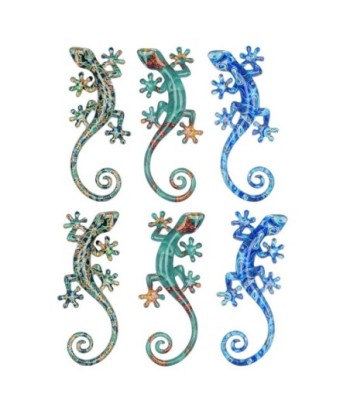 ORIGEN Home DECOR Lagarto 6U Animales Figura de Lagarto Azul - 3x16x7cm