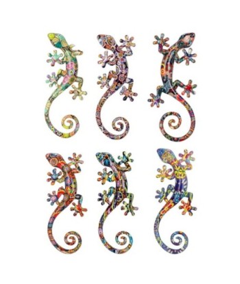 ORIGEN Home DECOR Lagarto 6U Animales | Figura de Lagarto Marrón - 3x16x7cm