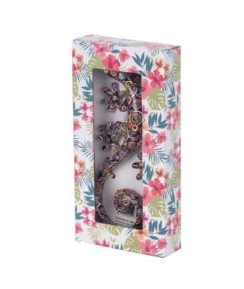 ORIGEN Home Decor Figura de Lagarto 6U Marrón - Decoración Hogar y Jardín | Estatua de Lagarto de Resina - 3x21x9cm