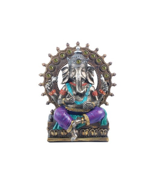 Signes Grimalt By Sigris - Figuras Decorativas | Figura Dios Ganesha Resina - 20 x 11 x 16  cm | Color: Lila