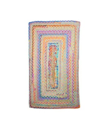 Signes Grimalt by SIGRIS - Alfombra de Yute Rectangular | Alfombra de Algodón y Yute - 150x95 cm | Color Beige