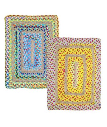 Signes Grimalt by SIGRIS - Alfombra de Yute Rectangular | Alfombra de Algodón y Yute - 80x65 cm | Multicolor 2