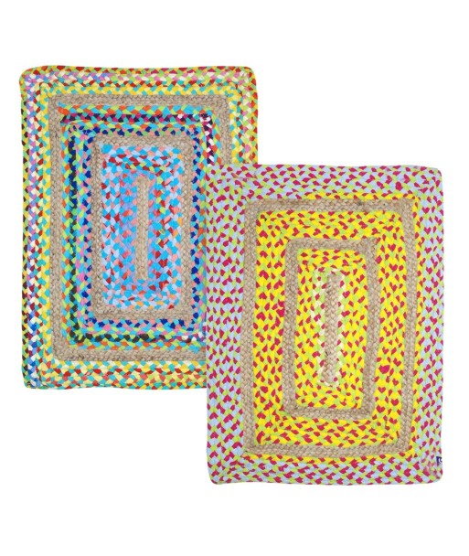 Signes Grimalt by SIGRIS - Alfombra de Yute Rectangular | Alfombra de Algodón y Yute - 80x65 cm | Multicolor 2