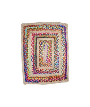 Signes Grimalt by SIGRIS - Alfombra de Yute Rectangular | Alfombra de Algodón y Yute - 80x65 cm | Multicolor 2