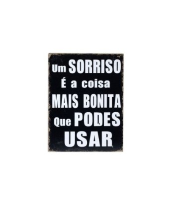 By SIGRIS Placa Blanco sobre Negro Pared 25X33 Cm. Adorno Pared Placas Metal Colección Industrial Signes Grimalt