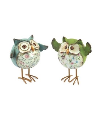 By SIGRIS Búho Azul Y Verde Incluye 2 Unidades Figuras Búhos Colección Romántico Signes Grimalt Decor And Go