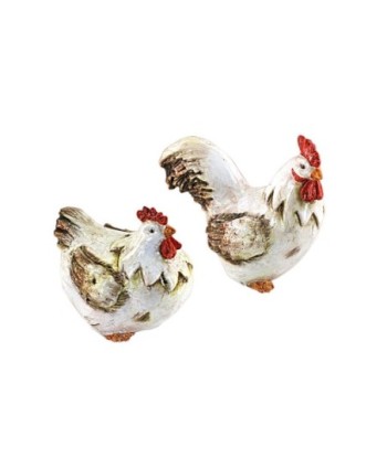 By SIGRIS Gallinas De Resina Incluye 2 Unidades Figuras Animales Colección Rústico Signes Grimalt Decor And Go